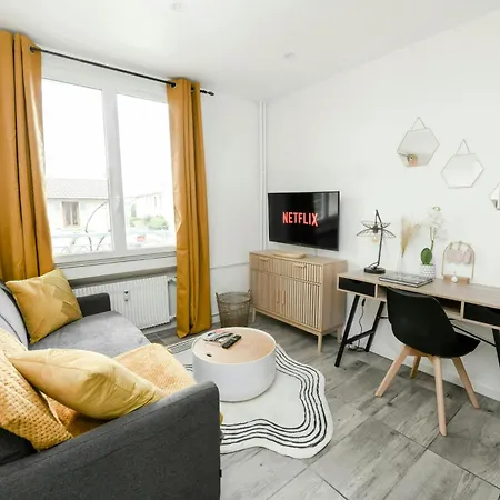 Apartment Cosy Business - Balcon Garage Ferme Lyon